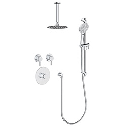 2 function thermostatic shower system