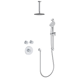 2 function thermostatic shower system