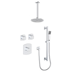 2 function thermostatic shower system