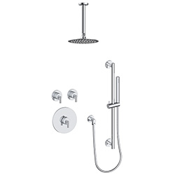 2 function thermostatic shower system