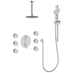 3 function pressure balanced shower system (with or. without shared function)