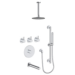 3 function thermostatic shower system