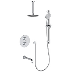 3 function thermostatic shower system (with or. without shared function)