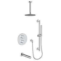 3 function thermostatic shower system (with or. without shared function)