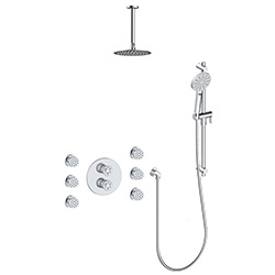 3 function thermostatic shower system (with or. without shared function)