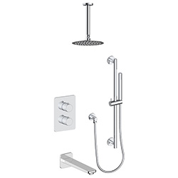 3 function thermostatic shower system (with or. without shared function)