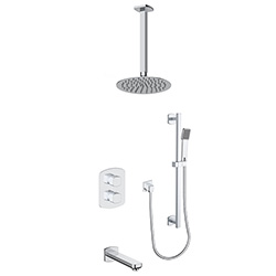 3 function thermostatic shower system (with or. without shared function)