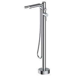 floor mounted tub filler with hand shower