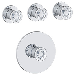 thermostatic valve trim with composed 3 * volume control valve trim